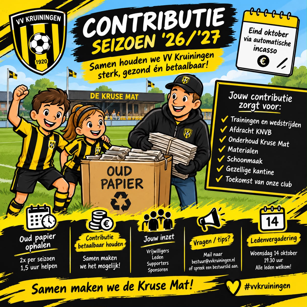 Contributie seizoen ’26/’27